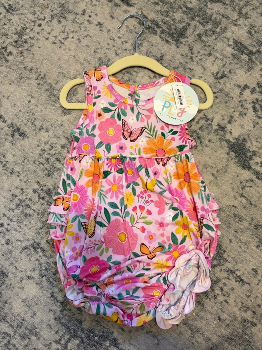 Little Sleepies bubble romper butterfly blooms 18-24 month